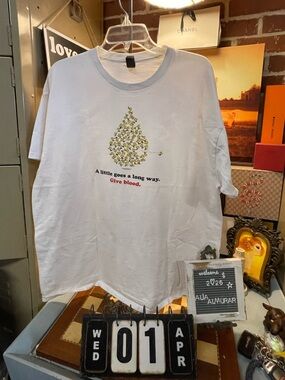 little goes a long way

Give blood